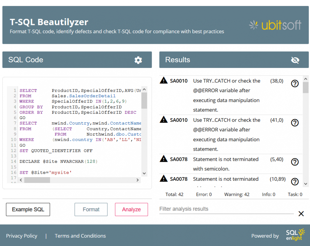 T-SQL Beautilyzer